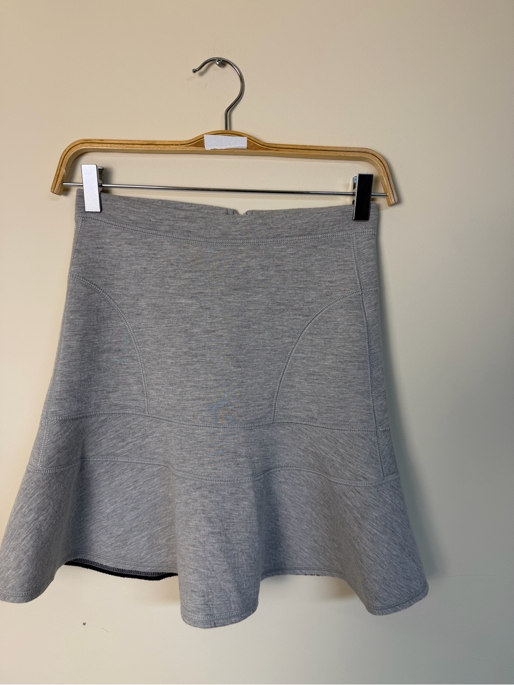 J. Crew Light Gray Circle Skirt